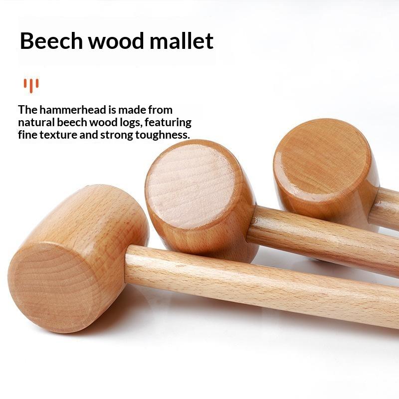 Mallet Wood Carving - 1 Adet Kayın Ahşap Çekiç Çok