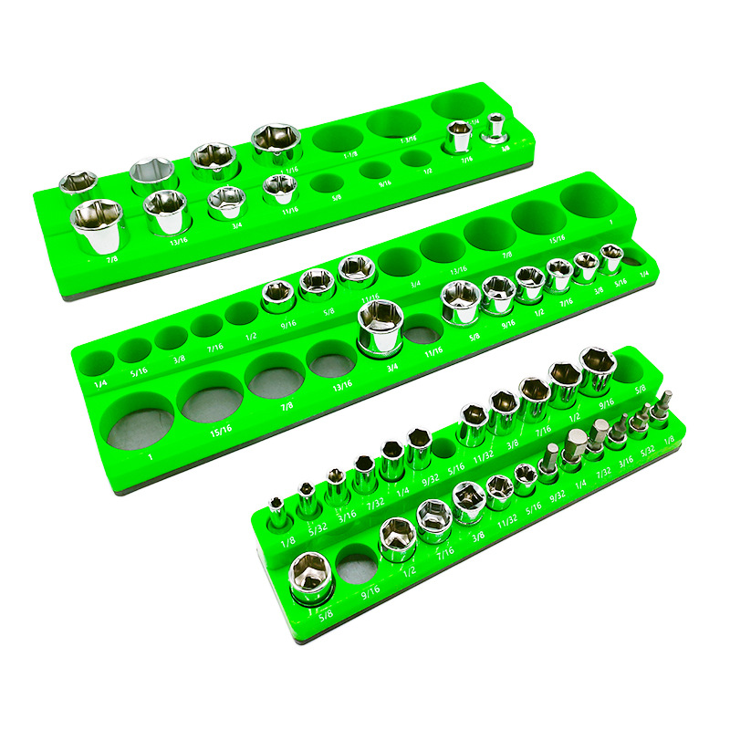 Tools Box For Workshop - Soket Düzenleyici Tepsi Manyetik Tutucu Raylı