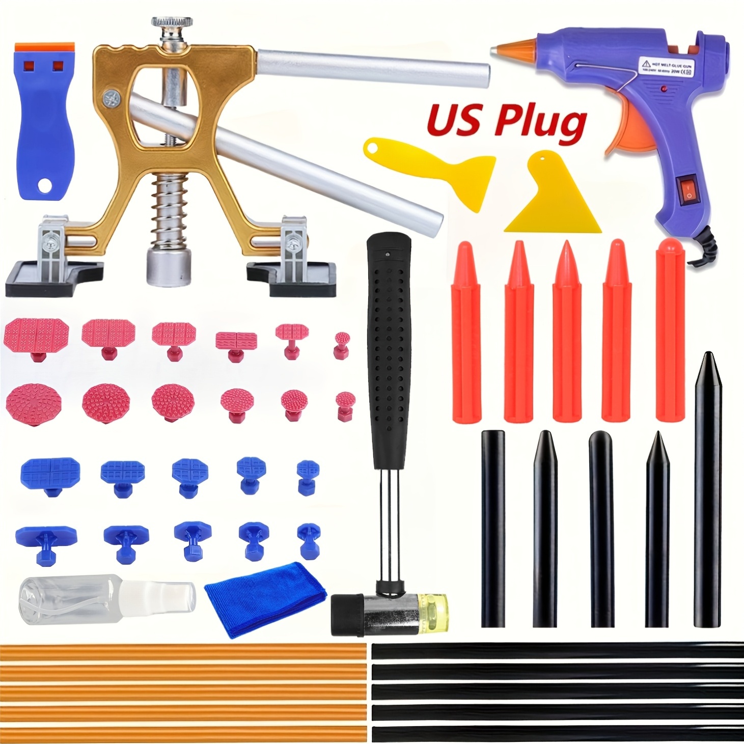 Car Workshop Tools And Equipment - Yeni Ayarlanabilir Araba Göçük Düzeltme Seti