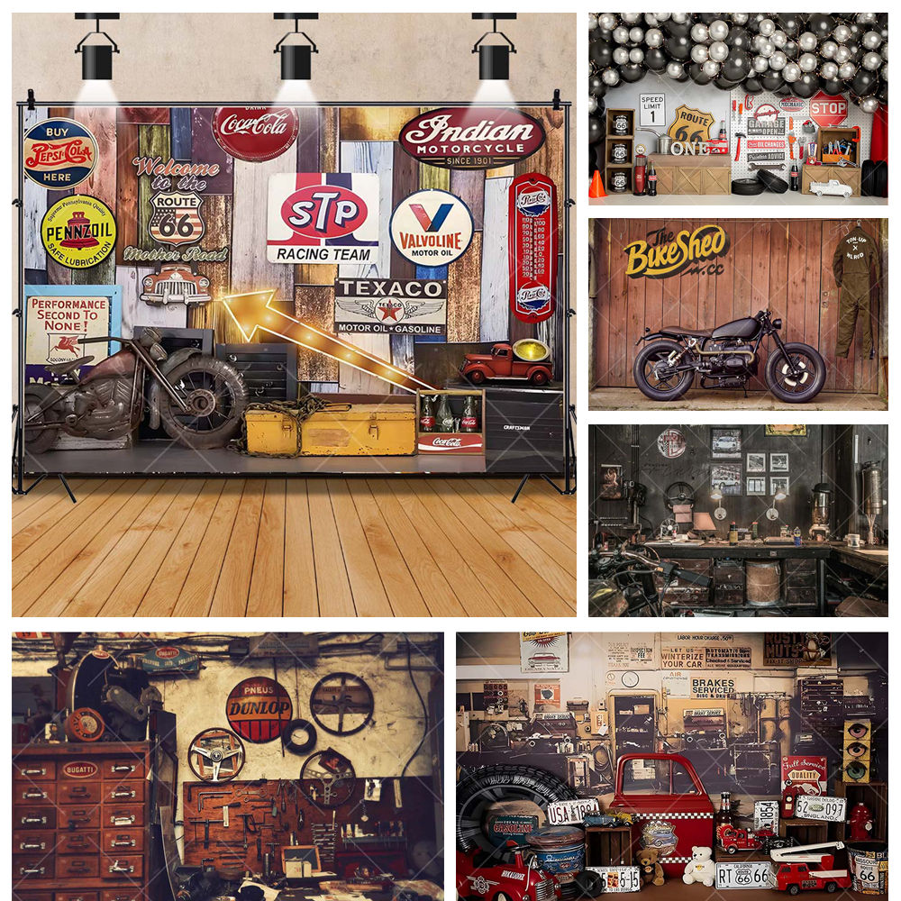 Tools Workshop For Kids - Retro Motosiklet Araba Tamir Garaj Aracı