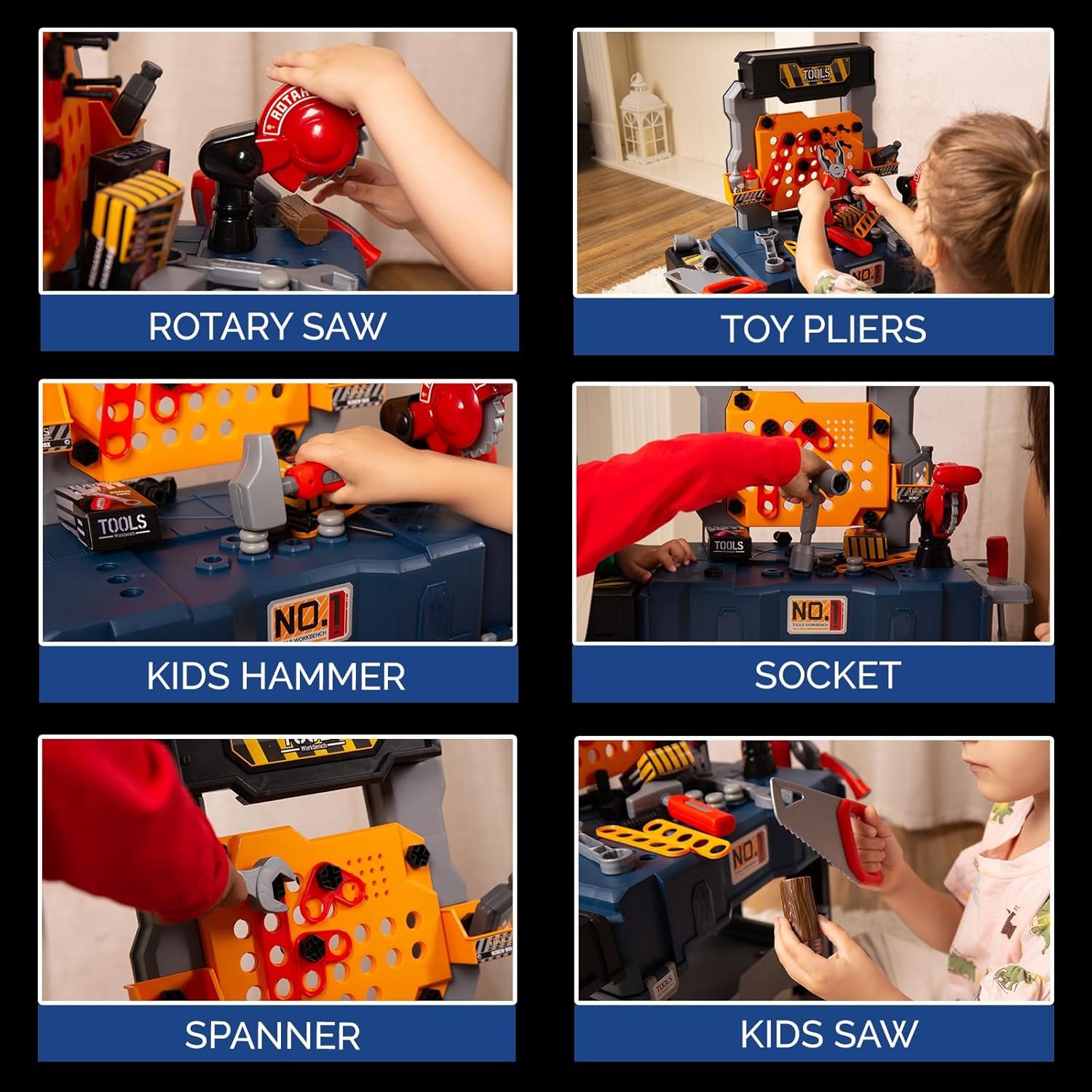 65 adet çocuklar alet tezgah s - Tools Workshop For Kids incelemesi ve fiyatı