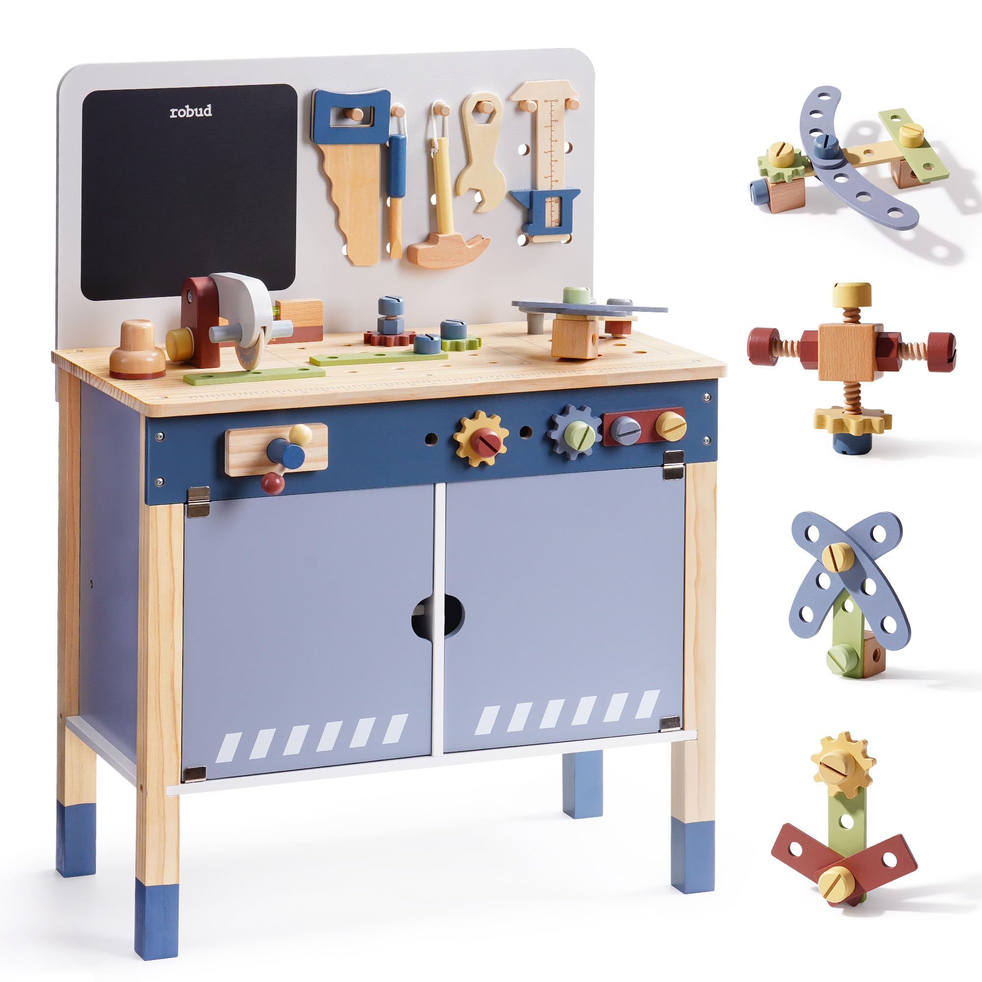 ROBUD Ahşap Oyuncak Çalışma Te - Tools Workshop For Kids incelemesi ve fiyatı