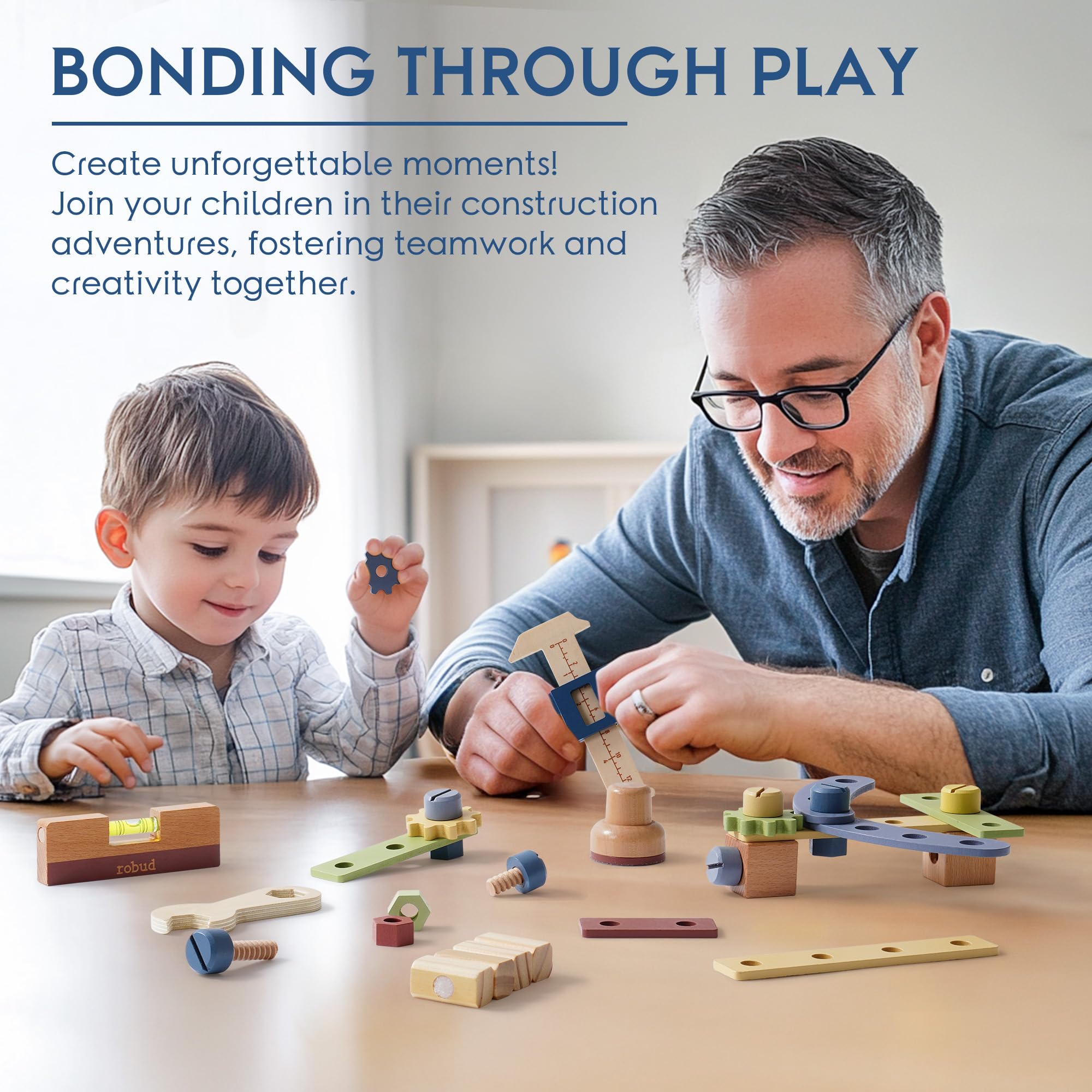 ROBUD Ahşap Oyuncak Çalışma Te - Tools Workshop For Kids incelemesi ve fiyatı