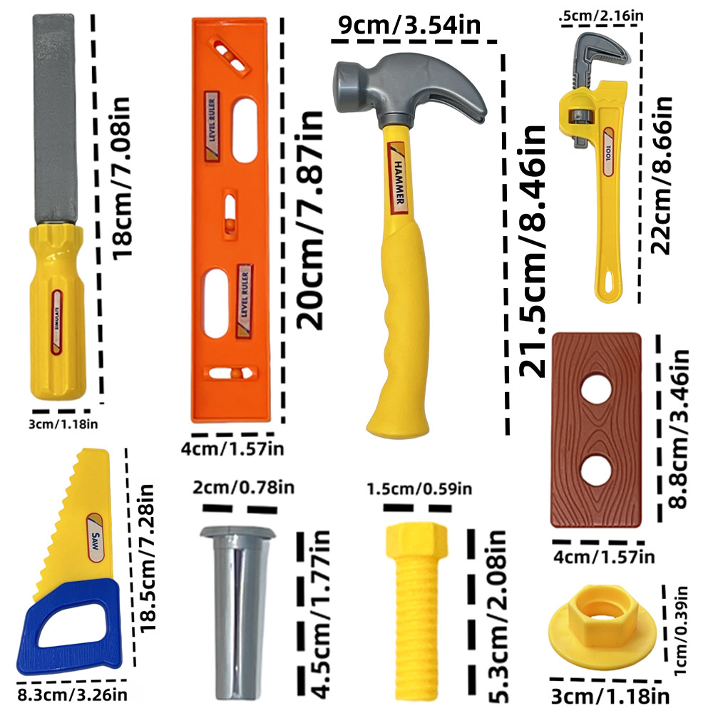 Plastik Simülasyon Bakım Aracı - Tools Workshop For Kids incelemesi ve fiyatı